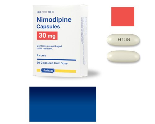Image 0 of Nimodipine 30 Mg 100 Unit Dose Caps By Heritage Pharma 
