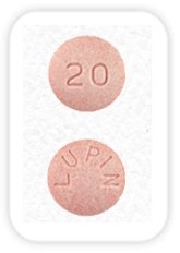 Image 0 of Lisinopril 20 Mg Tabs 100 By Lupin Pharma