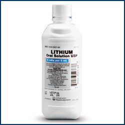 Lithium 8MEQ/5ml Solution 500 Ml By Roxane Labs