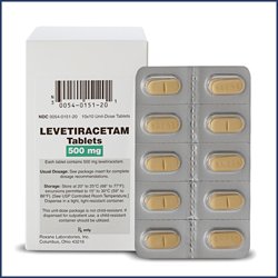 Image 0 of Levetiracetam 500 Mg Tabs 100 Unit Dose By Mylan Pharma