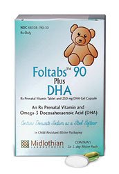 Image 0 of Foltablets 90 With Dha Kit 1X60 Each By Midlothian Labs