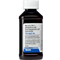 Griseofulvin 125mg/5ml Suspension 120 Ml By Teva Pharma