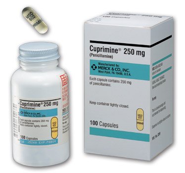 Cuprimine 250 Mg Caps 100 By Valeant Pharma.