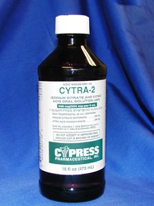 Cytra-2 500-334mg/5ml Solution 473 Ml By Cypress Pharma.