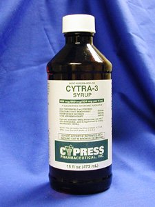 Cytra-3 550-500-334mg/5ml Syrup 473 Ml By Cypress Pharma.