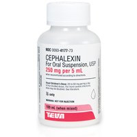 Cephalexin 250mg/5ml Powder Solution 200 Ml By Teva Pharma 