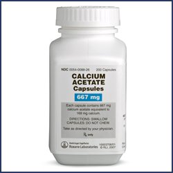 Calcium Acetate 667 Mg Gel Caps 200 By Roxane Labs.