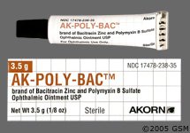 Ak-Poly-Bac 500-10000U/ Gm Oint Gen:Polysporin 1X3.5 Gm By Akorn Pharma