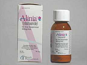 Alinia 100mg/5ml Powder For Solution 60 Ml By Lupin Pharma.