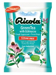 Ricola Echinacea Sugar Free Green Tea Lozenges Bag 19