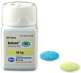 Antivert-25 25 mg Tablets 1X100 Mfg. By Pfizer USA