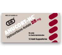 Image 0 of Anucort-Hc 25 Mg Suppositories 12 Unit Dose By G & W Labs.