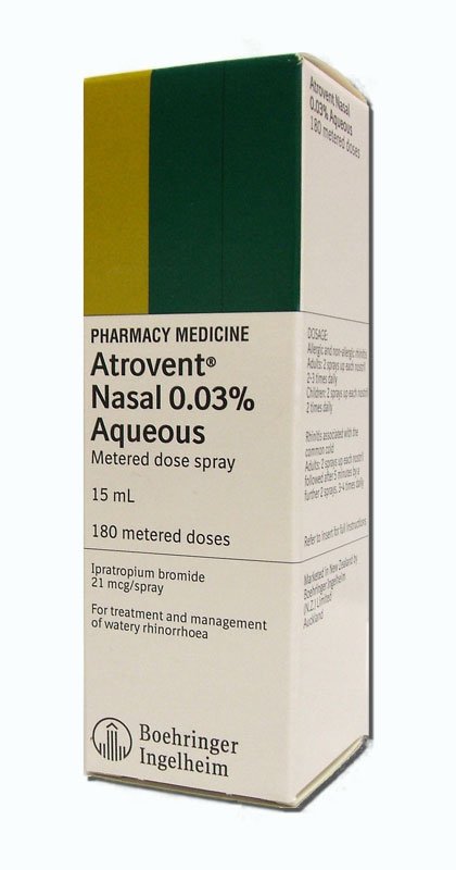 Atrovent 0.06% Nasal Spray Inhaler 15 Ml By Boehringer Ingelheim