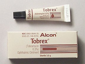 Tobrex 0.3% Ointment 3.5 Gm By Alcon Labs. 