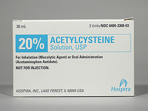Acetylcysteine 200 Mg/Ml 20% 3X30 Ml By Hospira Worldwide