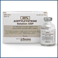 Acetylcysteine 200 Mg/Ml 20% 3X30 Ml By Roxane Labs.