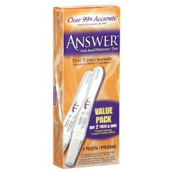 Answer Quick & Simple Early Result Pregnancy Test 2 Ct