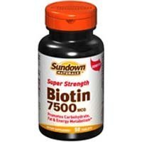 Sundown - Biotin Super Strenth 7500 Mcg Capsules 50