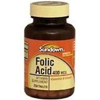 Image 0 of Sundown - Folic Acid 400 Mcg Tablets 250