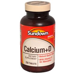 Sundown - Calcium Oyster Shell 1000 mg + D Tablets 250