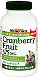 Image 0 of Sundown - Cranberry Fruit 475 mg Capsules 200