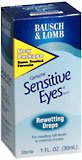 Bausch & Lomb Sensitive Eyes Rewetting Drops 1 Oz.