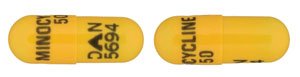 Image 0 of Minocycline Hcl 50 Mg Caps 100 By Actavis Pharma 