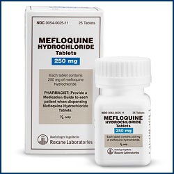 Mefloquine Hcl 250 Mg Tabs 25 By Roxane Labs Inc 