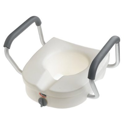 Image 0 of Toilet Seat Ez-Lock Rasied Toilet Seat With Arms By Carex Health