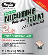 Image 0 of Nicotine 2 Mg Gum Fruit Sugar Free 100 Ct