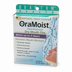 Quantum Oramoist Dry Mouth Discs 16 Ct