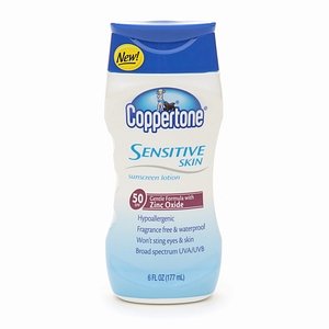 Image 0 of Coppertone Sensitive Skin SPF 50 Lotion 6 Oz