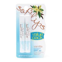 Softlips Stick SPF 20 Vanilla Lip Balm 2 Pk 12 x 0.14 Oz