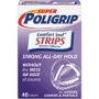 Image 0 of Super Poligrip Comfort Seal Denture Adhesive Strips 40 Ct