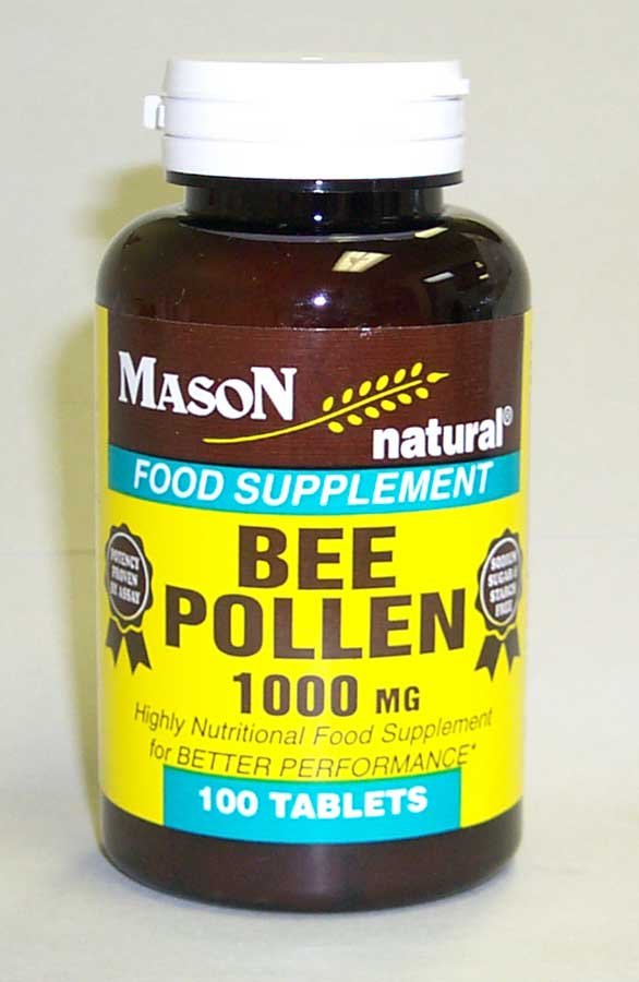 Bee Pollen 1000 mg Food Supplements Tablets 100