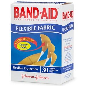 Image 0 of Band-Aid Flexible Fabric Assorted Adhesive Bandages 30 Ct.