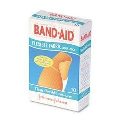 Image 0 of Band-Aid Flexible Fabric Extra Large Adhesive Bandages 10 Ct.