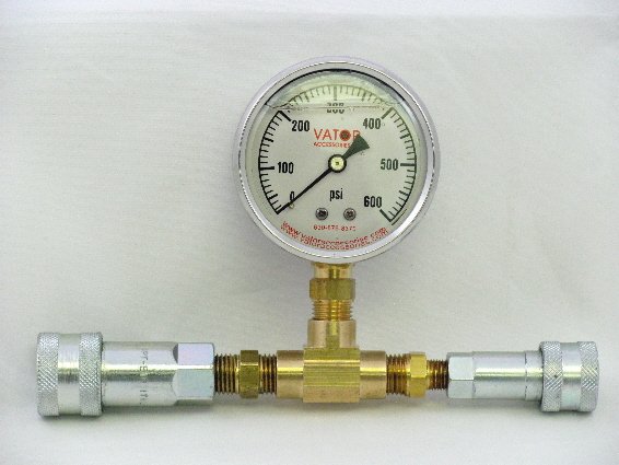 LPGAT-3000 Liquid Pressure Gauge w/ Dual Quick Couplers