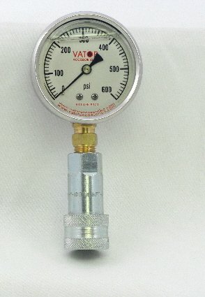 LPGA-1/4QC-1000 Liquid Pressure Gauge w/ 1/4'' Quick Coupler