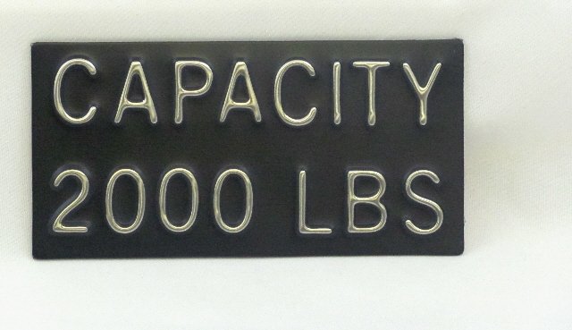 Image 0 of CPB-2000 Capacity Plate 2000 lbs, 4''W x 2''H