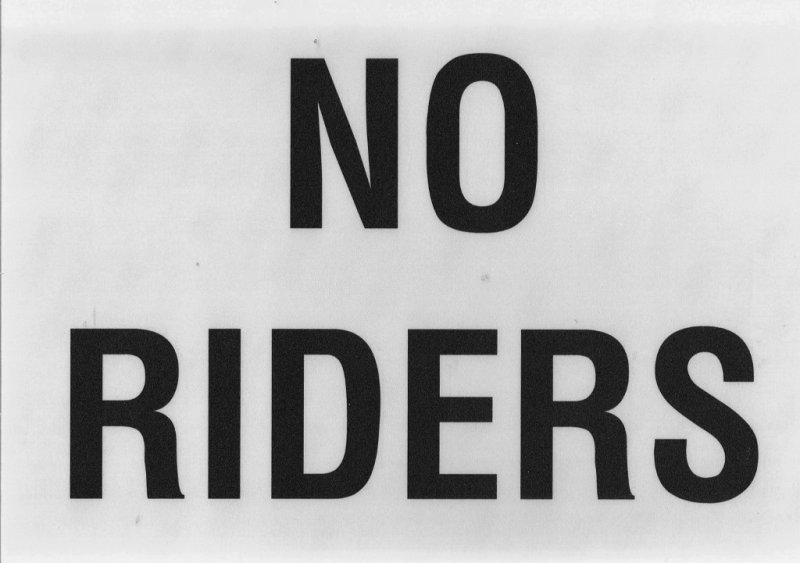 Image 0 of EDS-NR  NO RIDERS