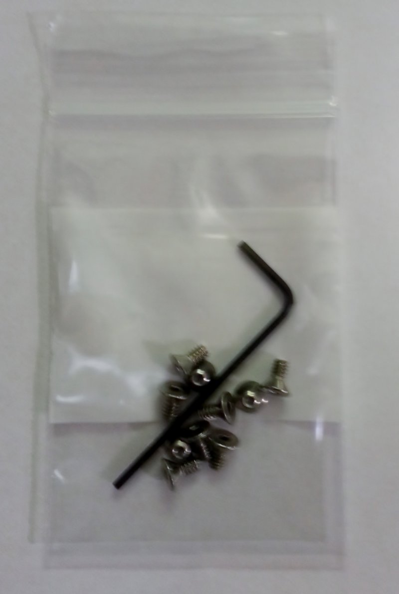 Pack of 10 Extra Certificate Frame Screws and Hex Key