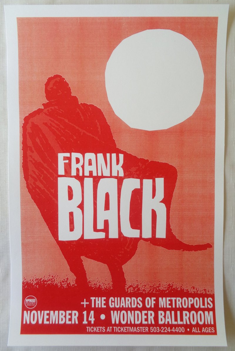 Image 0 of Black FRANK BLACK FRANCIS Portland Oregon 2006 Gig Concert POSTER