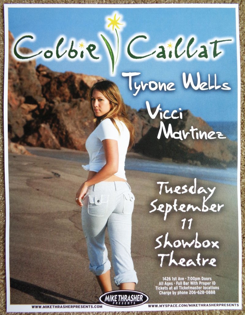 Image 0 of Caillat COLBIE CAILLAT 2007 Gig POSTER Seattle Concert Washington