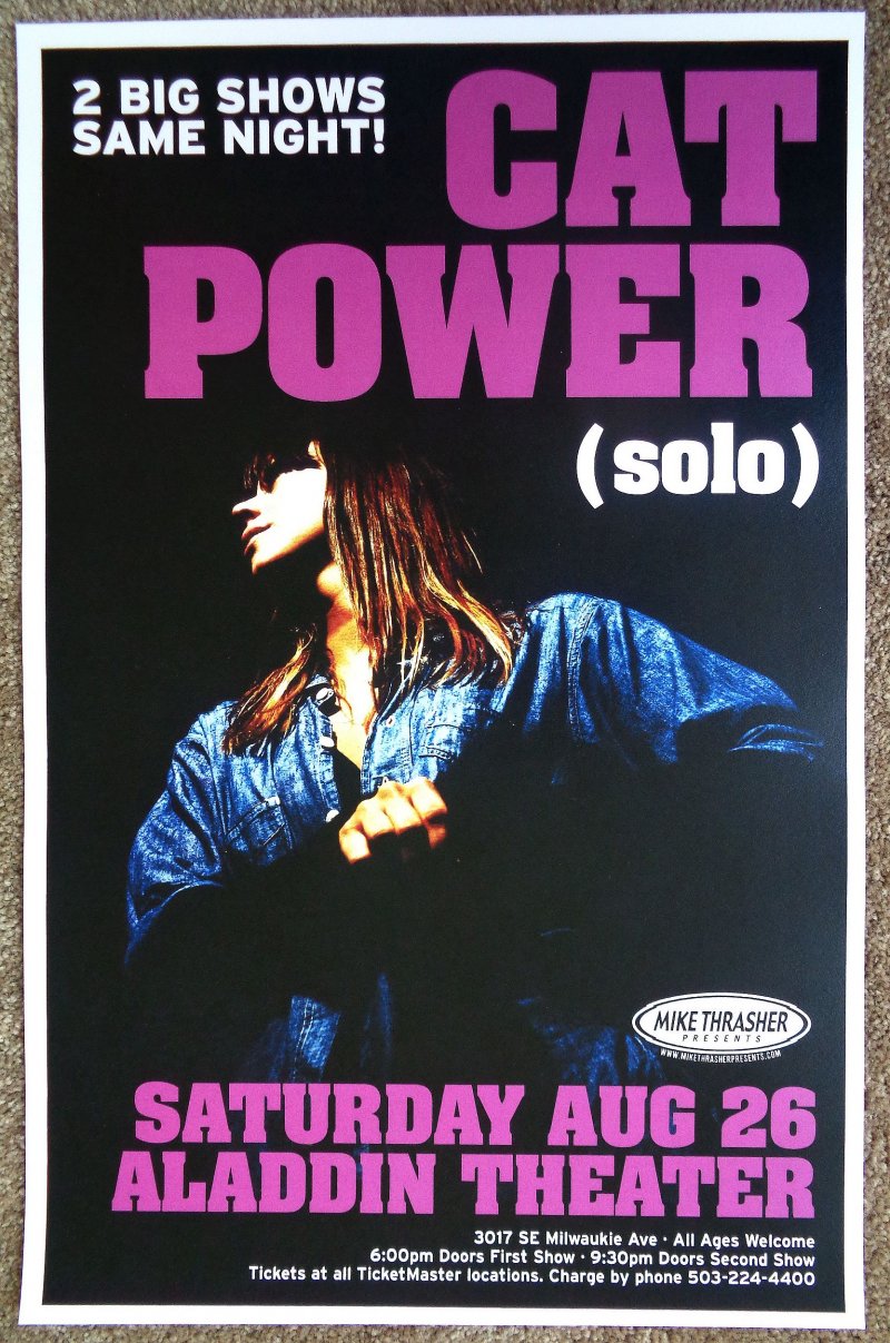 Image 0 of CAT POWER 2006 Gig POSTER Chan Marshall Portland Oregon Concert  