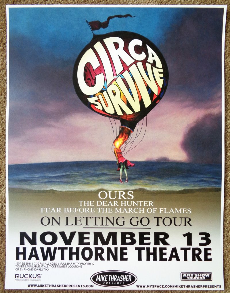 Image 0 of CIRCA SURVIVE Portland Oregon 2007 Gig Concert POSTER