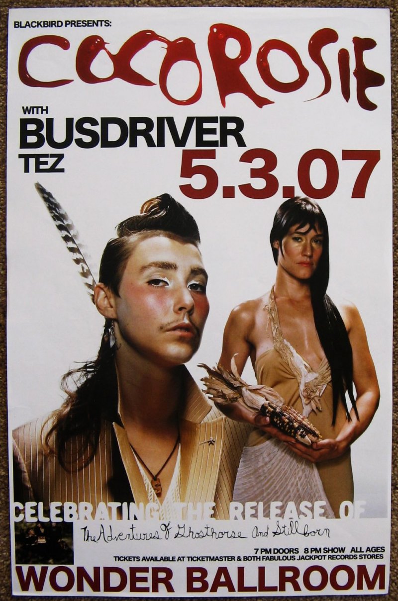 Image 0 of CocoRosie 2007 Gig POSTER Portland Oregon Concert 