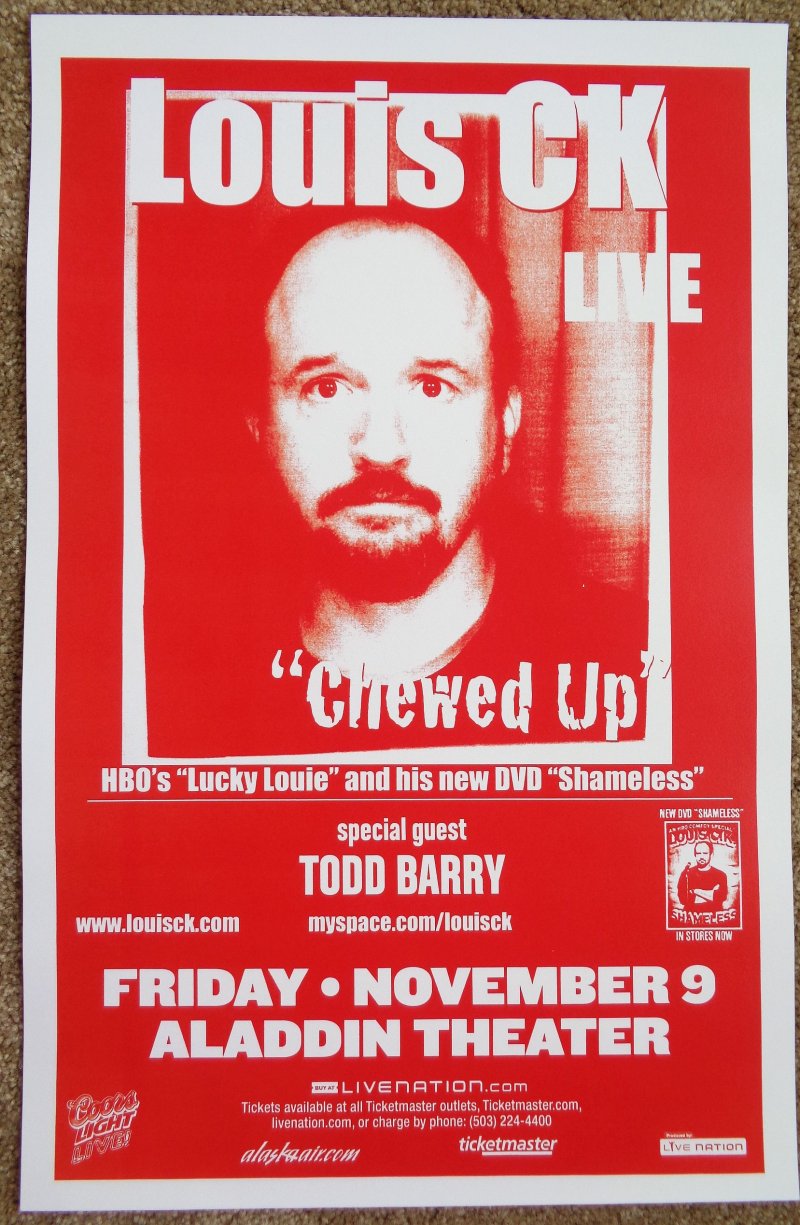 LOUIS CK 2007 Gig POSTER Portland Oregon Comedy