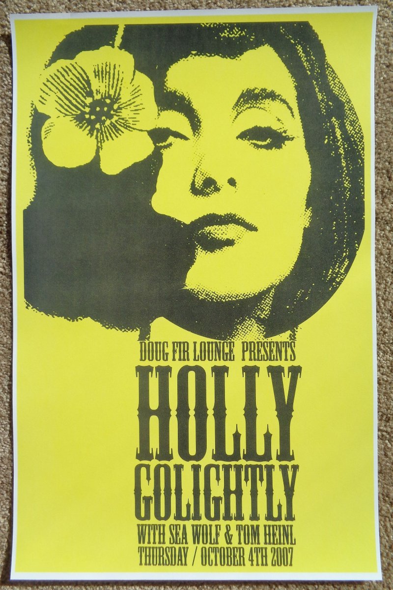 Image 0 of Golightly HOLLY GOLIGHTLY 2007 Gig POSTER Portland Oregon Concert 