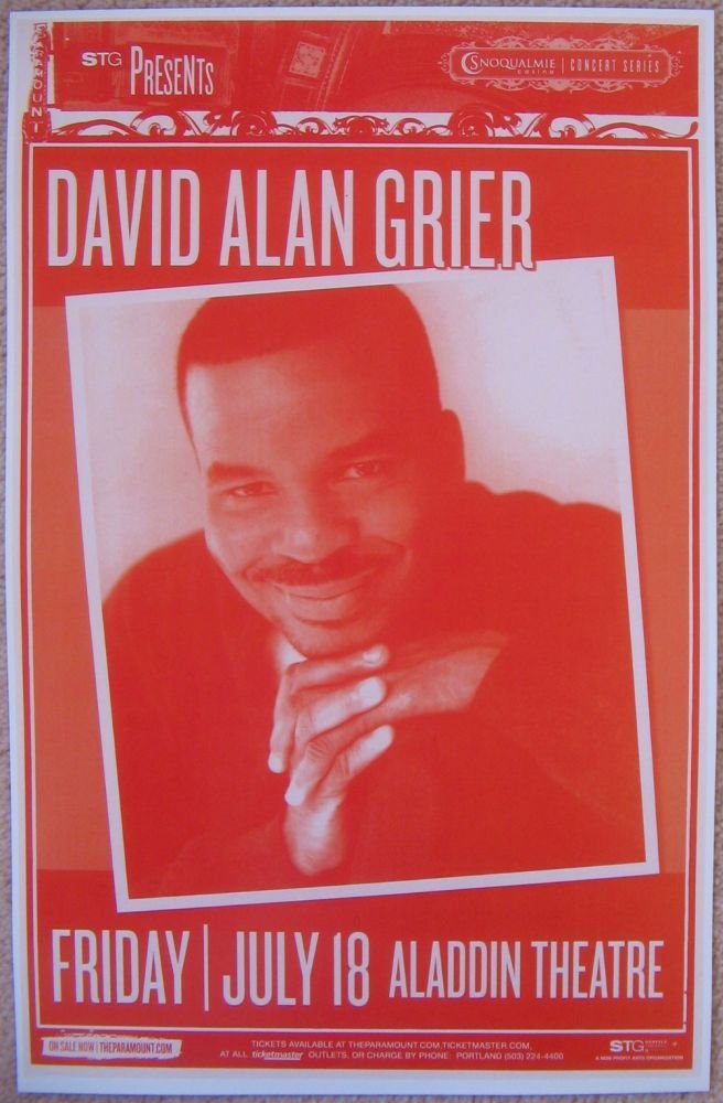 Grier DAVID ALAN GRIER 2008 Gig POSTER Portland Oregon Comedy 